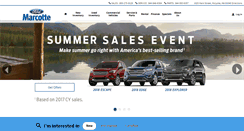 Desktop Screenshot of marcotteford.com